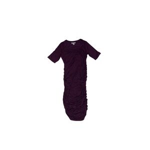 Motherhood Maternity Purple Ruched Dress - Women’s MATERNITY Size Medium